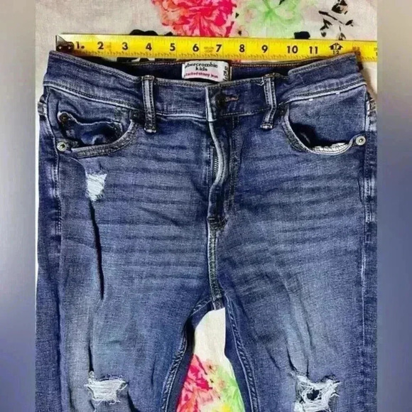 Abercrombie Kids Stacked Skinny Jeans Boys Size‎ 15/16 Slim - Picture 4 of 7